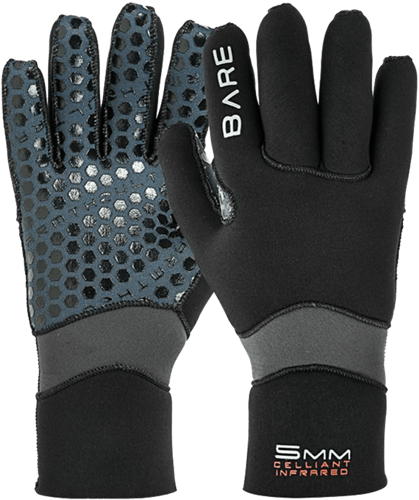 BARE 5mm Ultrawarmth Glove, Black-2