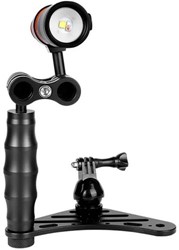 OrcaTorch D710V 3 color videolight with Go Pro tray Single Lampholder